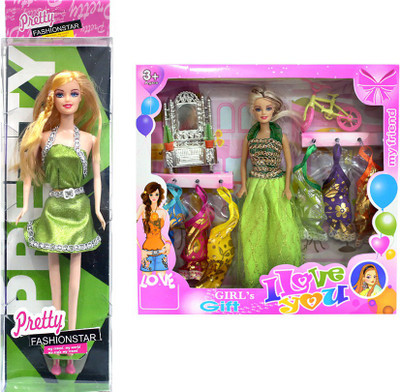 

Amaya Pretty Fashion Doll140 Set Of 2(Multicolor)