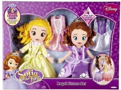 

Creative Designs Princess Sofia The First and Princess Amber Soft Doll Set(Multicolor)