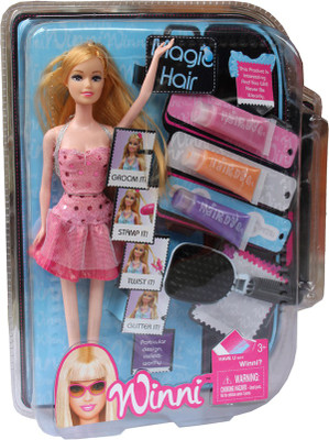 

MK Enterprises Winni Doll with Hair Colour Accessiories(Multicolor)
