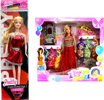 

Amaya Pretty Fashion Doll199 Set Of 2(Multicolor)