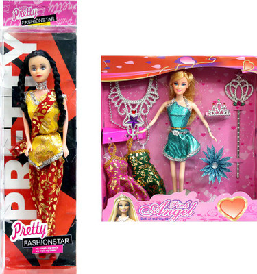 

Amaya Pretty Fashion Doll62 SET of 2(Multicolor)
