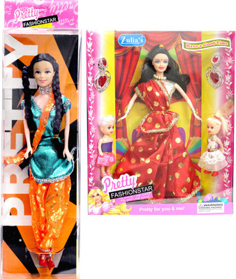 

Amaya SET OF 2 Pretty Fashion Doll 10(Multicolor)