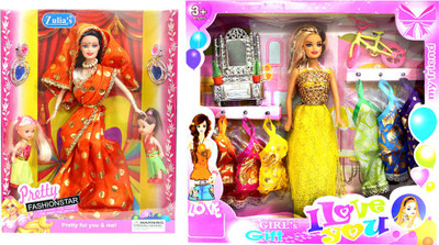 

Amaya Pretty Fashion Doll296 Set Of 2(Multicolor)