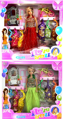 

Amaya Pretty Fashion Doll437 Set Of 2(Multicolor)