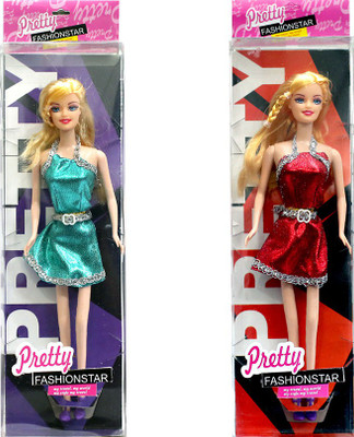 

Amaya Pretty Fashion Doll96 SET of 2(Multicolor)