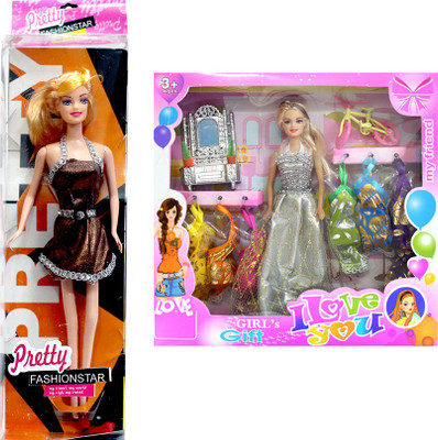 

Amaya Pretty Fashion Doll246 Set Of 2(Multicolor)