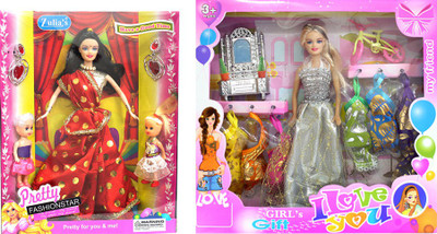 

Amaya Pretty Fashion Doll315 Set Of 2(Multicolor)
