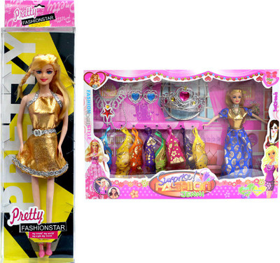 

Amaya Pretty Fashion Doll217 Set Of 2(Multicolor)