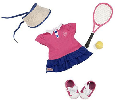 

Our Generation Ace'd It! Tennis Outfit with Accessories for 18-Inch Dolls(Multicolor)