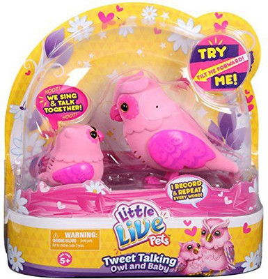 

Little Live Pets S2 Tweet Talking Owl And Baby - Heartwing Family(Multicolor)