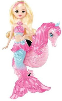 

Barbie The Pearl Princess Mermaid Doll With Seahorse(Multicolor)
