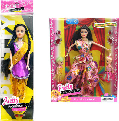 

Amaya Pretty Fashion Doll69 Set Of 2(Multicolor)