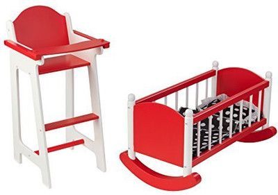 

KidKraft Darling Furniture Set (Accommodates American Girl S)Red(Multicolor)