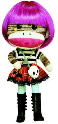 

Planet Sock Monkey Doll - Magenta Beetsch(Multicolor)