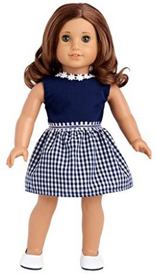 

DreamWorld Collections Saturday Afternoon - Navy Blue Dress (Shoes sold separately) - Clothing for 18 inch Dolls(Multicolor)