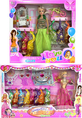 

Amaya Pretty Fashion Doll420 Set Of 2(Multicolor)