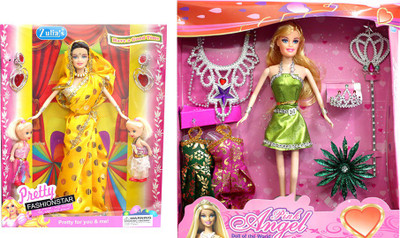

Amaya Pretty Fashion Doll365 Set Of 2(Multicolor)