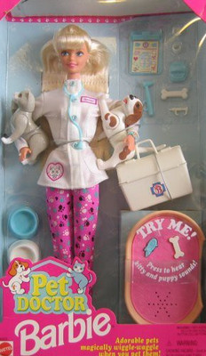 

Barbie 1996 Pet Doctor With Dogs And Cat (Adorable Pets Magically(Multicolor)