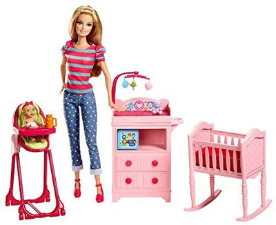 

Barbie Careers Babysitter Doll And Playset(Multicolor)
