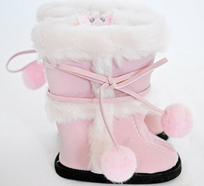 

DollsHobbiesNMore Pink Suede Boots For American Girl(Multicolor)