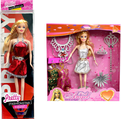 

Amaya Pretty Fashion Doll203 Set Of 2(Multicolor)
