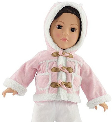

Emily Rose Doll Clothes 18 Inch Clothes/Clothing Fits American Girl Sherpa Jacket(Pink)