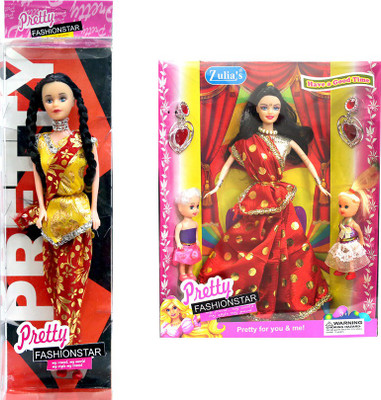 

Amaya Pretty Fashion Doll40 Set Of 2(Multicolor)