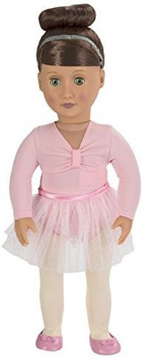 

Our Generation Deluxe Sydney Lee Poseable Doll Set with Ballerina Outfit, Purple Dance Outfit, and "Stars In Your Eyes" Storybook(Multicolor)