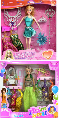 

Amaya Pretty Fashion Doll444 Set Of 2(Multicolor)