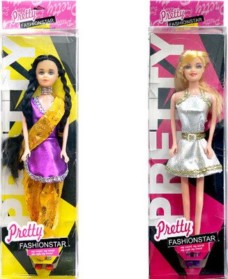 

Amaya Pretty Fashion Doll65 SET of 2(Multicolor)