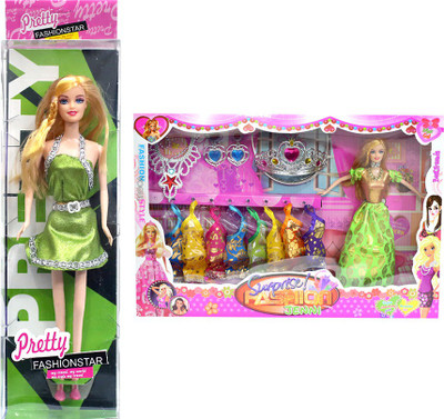 

Amaya Pretty Fashion Doll138 Set Of 2(Multicolor)