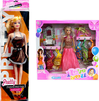 

Amaya Pretty Fashion Doll251 Set Of 2(Multicolor)