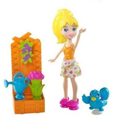 

Polly Pocket Stick 'n Play Doll - Flower Garden Polly(Multicolor)