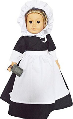 

DollsHobbiesNMore COLONIAL PILGRIM OUTFIT FOR AMERICAN GIRL DOLLS(Multicolor)