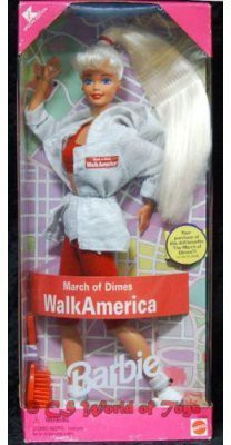 

Mattel Barbie March Of Dimes Walk America 1997(Multicolor)