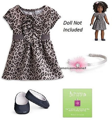 

American Girl My AG Sweet Savannah Dress for 18" Dolls + Charm (Doll Not Included)(Multicolor)