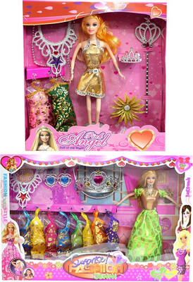 

Amaya Pretty Fashion Doll418 Set Of 2(Multicolor)
