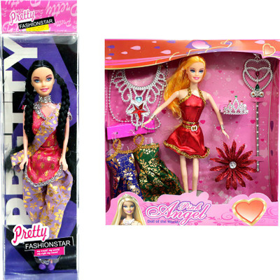 Amaya Pretty Fashion Doll26 Set Of 2(Multicolor)