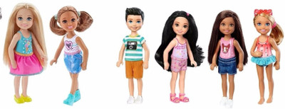 

Barbie CHESEA FRIENDS:: SET OF 6(Multicolor)