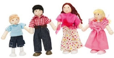 Le Toy Van My Family Set Of 4 Budkin(Multicolor)