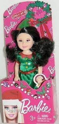 

Mattel 2013 Barbie Sister Christmas Chelsea Brunette Doll Dressed as an Elf(Multicolor)