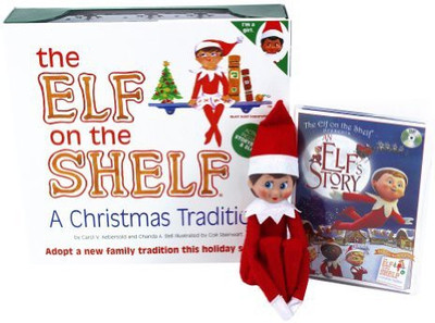 

The Elf on the Shelf A Christmas Tradition (Blue-Eyed Girl) with DVD(Multicolor)