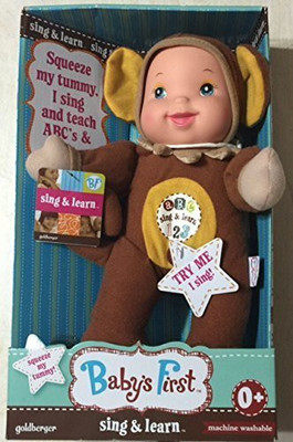 

Goldberger Sing & Learn 11 Inch Ba Monkey Outfit(Brown)