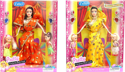 

Amaya Pretty Fashion Doll284 Set Of 2(Multicolor)