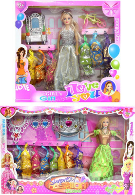 

Amaya Pretty Fashion Doll408 Set Of 2(Multicolor)
