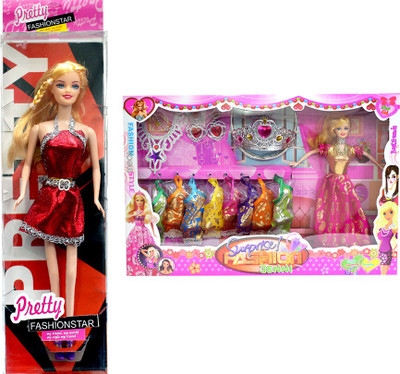 

Amaya Pretty Fashion Doll193 Set Of 2(Multicolor)