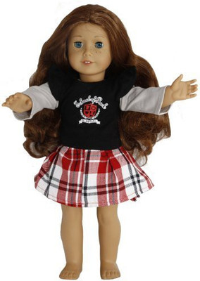 

Buys By Bella School Of Rock Outfit For 18 Inchlike American Girl(Multicolor)