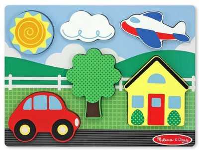 

Melissa & Doug Cunky Scene - Yellow House(Multicolor)