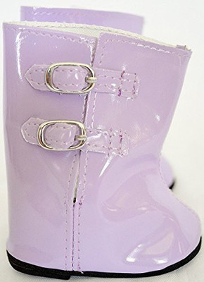 

DollsHobbiesNMore Lavendar Rain Boots Fits American Girland Bitty Twins 18(Purple)