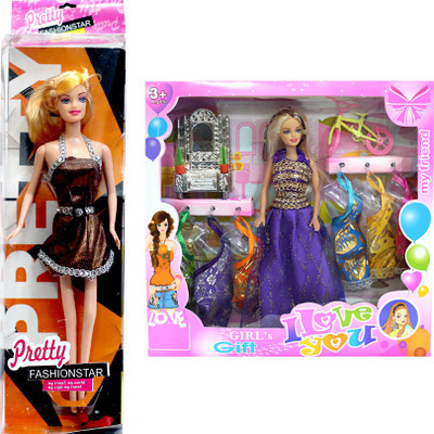 

Amaya Pretty Fashion Doll247 Set Of 2(Multicolor)